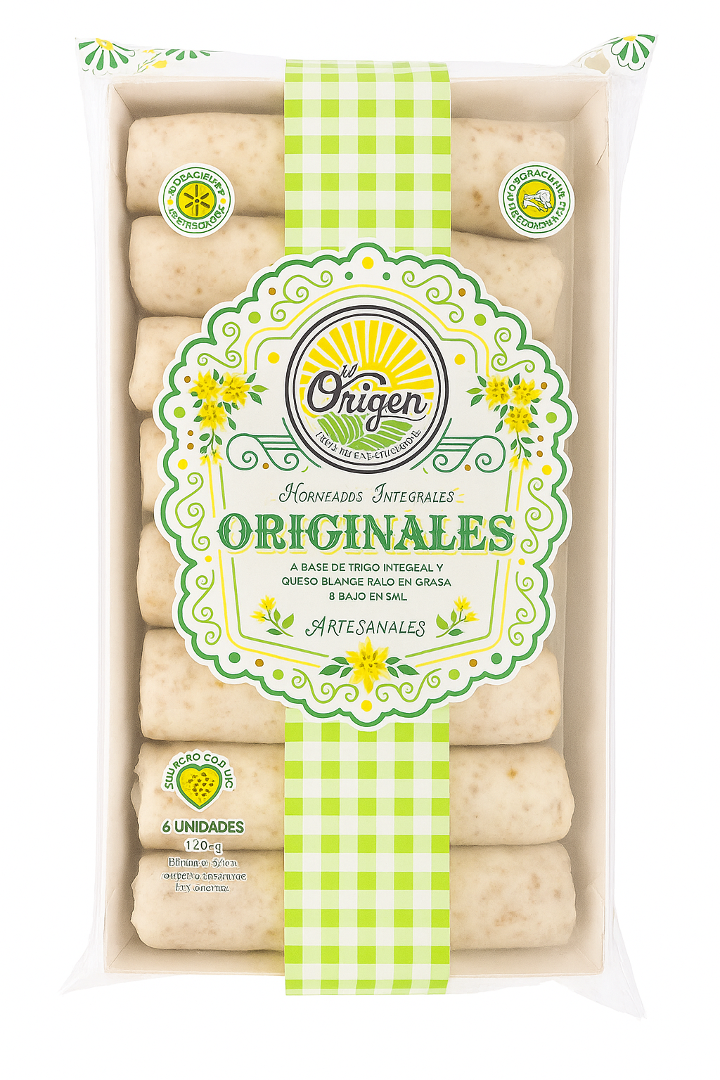 Deditos de queso integrales – Del Origen (720g | 8 unidades)