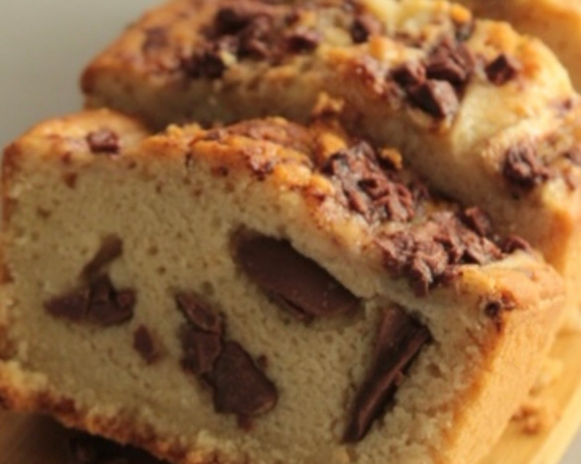 Torta de banano y chocolate