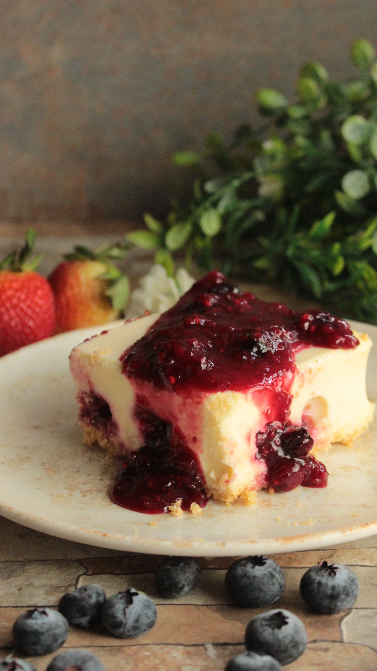 Cheesecake de frutos rojos - Amor y amistad
