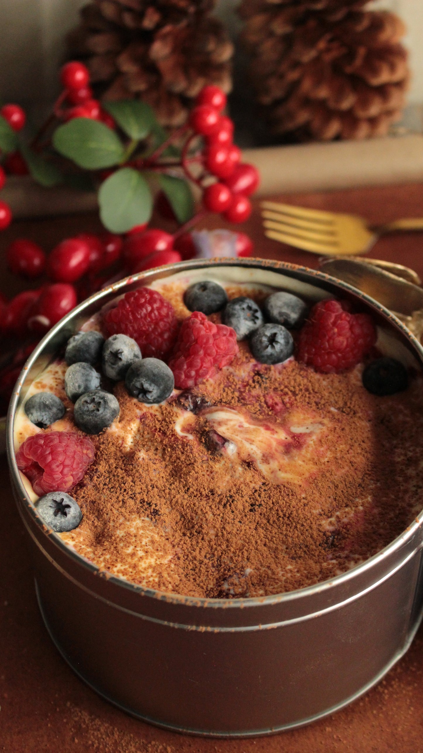 Tiramisú de frutos rojos