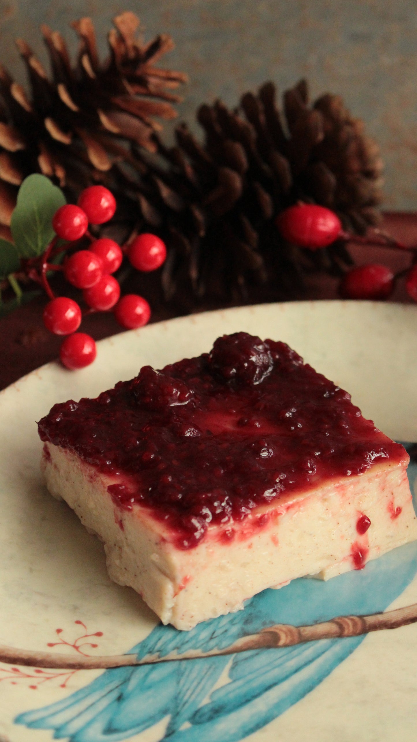 Natilla de frutos rojos