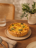 Quiche de espinaca y tocineta