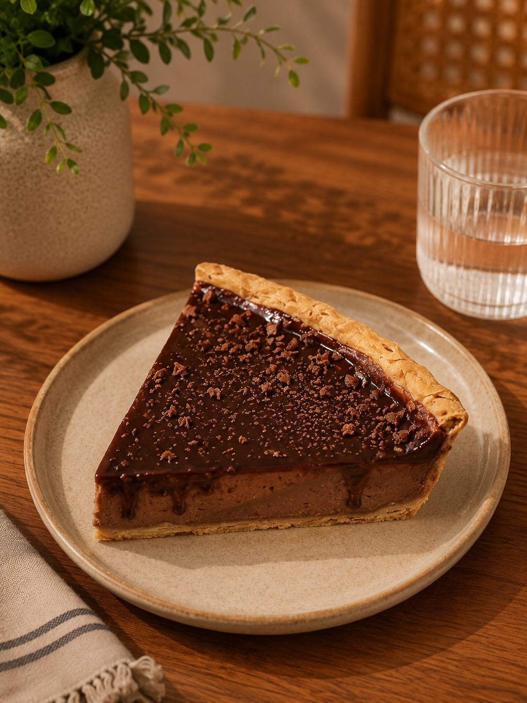 Tarta de chocolate por porción