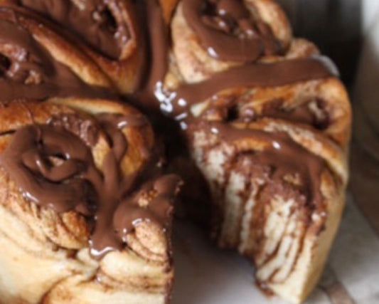 Rosca de canela y chocolate